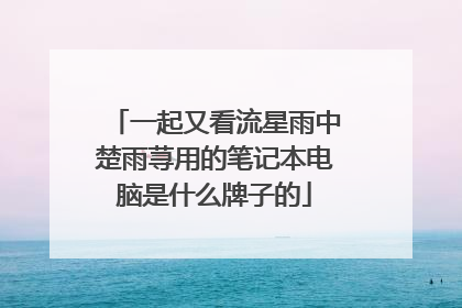 一起又看流星雨中楚雨荨用的笔记本电脑是什么牌子的