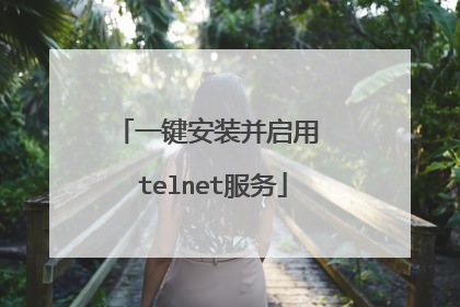 一键安装并启用 telnet服务