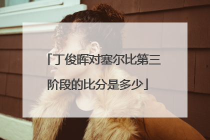 丁俊晖对塞尔比第三阶段的比分是多少