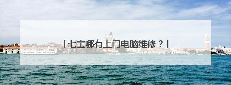 七宝哪有上门电脑维修?