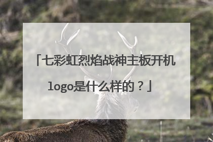 七彩虹烈焰战神主板开机logo是什么样的?