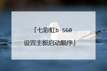 七彩虹b 560设置主板启动顺序