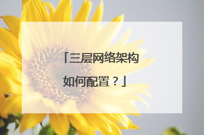 三层网络架构如何配置？