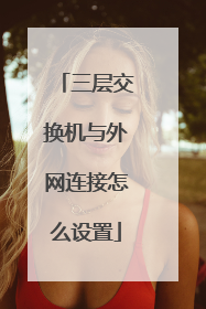 三层交换机与外网连接怎么设置