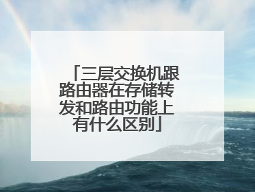 三层交换机跟路由器在存储转发和路由功能上有什么区别