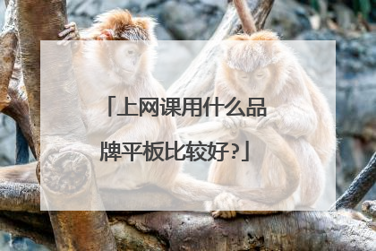 上网课用什么品牌平板比较好?