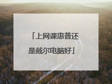 上网课惠普还是戴尔电脑好