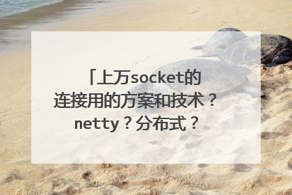 上万socket的连接用的方案和技术?netty?分布式?越详细越好。
