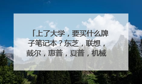 上了大学，要买什么牌子笔记本？东芝，联想，戴尔，惠普，夏普，机械革命，小米华为