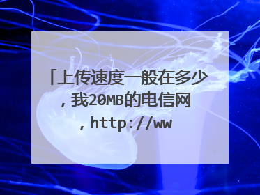 上传速度一般在多少，我20MB的电信网，http://www.speedtest.net/在这里查2.34Mbps，算快吗？一般是多少