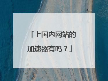 上国内网站的加速器有吗?