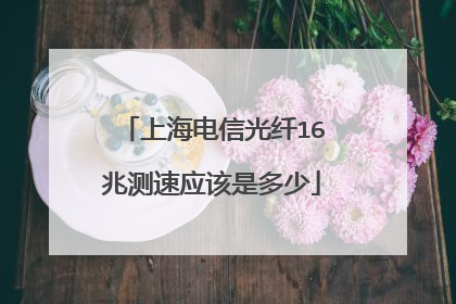 上海电信光纤16兆测速应该是多少