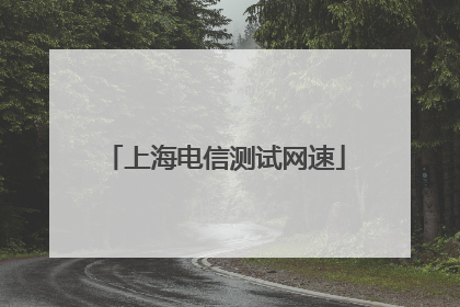 上海电信测试网速