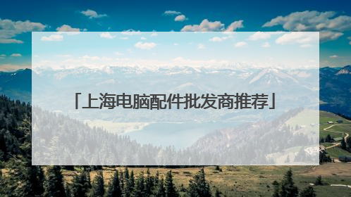 上海电脑配件批发商推荐