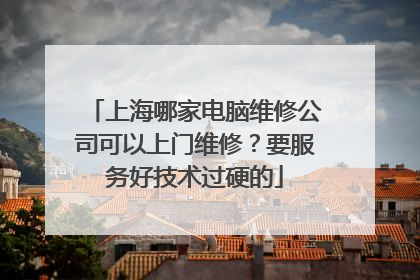 上海哪家电脑维修公司可以上门维修?要服务好技术过硬的