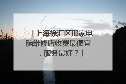 上海徐汇区那家电脑维修店收费最便宜,服务最好?