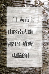 上海市宝山区南大路那里有维修电脑的