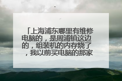 上海浦东哪里有维修电脑的,是周浦镇这边的,组装机的内存烧了,我以前买电脑的那家现在没货。