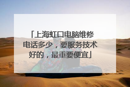 上海虹口电脑维修 电话多少，要服务技术好的，最重要便宜