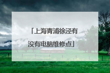 上海青浦徐泾有没有电脑维修点