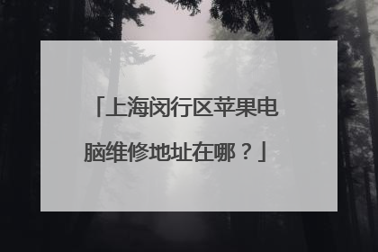 上海闵行区苹果电脑维修地址在哪?