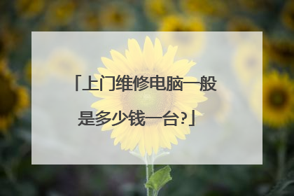 上门维修电脑一般是多少钱一台?