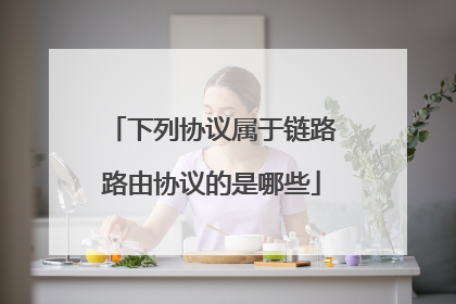 下列协议属于链路路由协议的是哪些