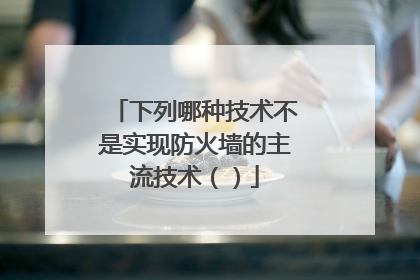 下列哪种技术不是实现防火墙的主流技术（）