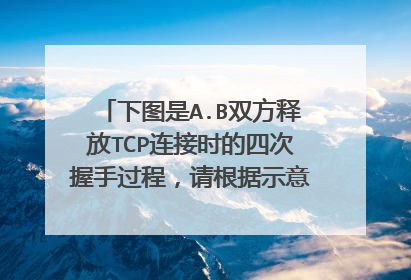 下图是A.B双方释放TCP连接时的四次握手过程,请根据示意图分别给出 ①—⑤各空的数值?