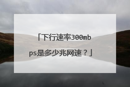 下行速率300mbps是多少兆网速？