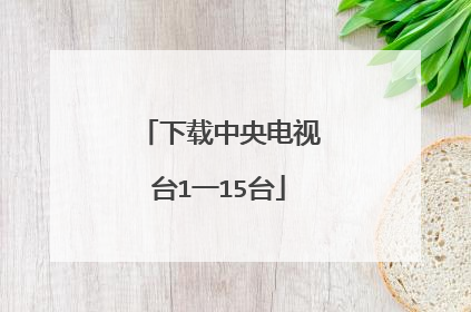 下载中央电视台1一15台