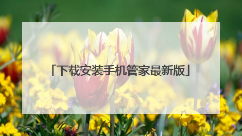 下载安装手机管家最新版