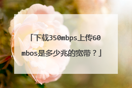 下载350mbps上传60mbos是多少兆的宽带？