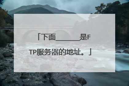 下面______是FTP服务器的地址。