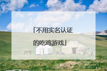 不用实名认证的吃鸡游戏