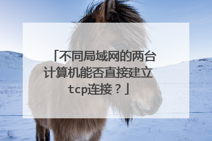 不同局域网的两台计算机能否直接建立tcp连接？