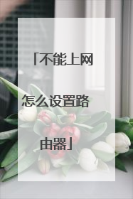 不能上网怎么设置路由器