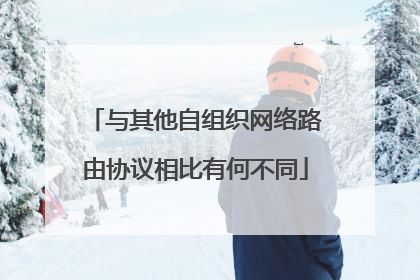 与其他自组织网络路由协议相比有何不同