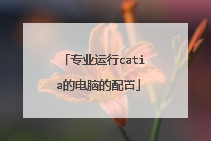 专业运行catia的电脑的配置