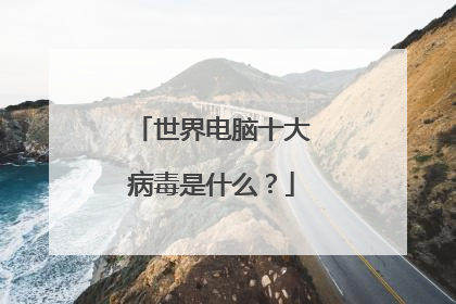 世界电脑十大病毒是什么?