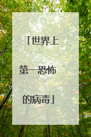 世界上第一恐怖的病毒