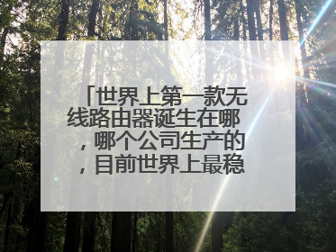 世界上第一款无线路由器诞生在哪，哪个公司生产的，目前世界上最稳定的无线路由器是哪个品牌