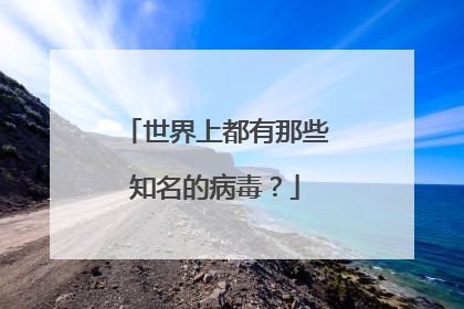 世界上都有那些知名的病毒?