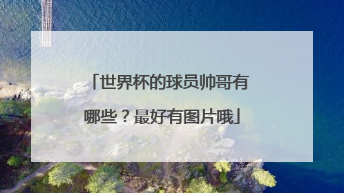 世界杯的球员帅哥有哪些？最好有图片哦