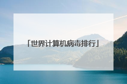 世界计算机病毒排行