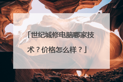 世纪城修电脑哪家技术?价格怎么样?