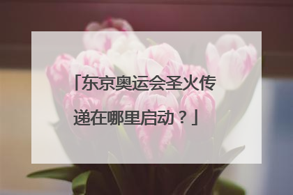 东京奥运会圣火传递在哪里启动?