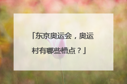 东京奥运会，奥运村有哪些槽点？