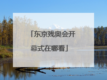 东京残奥会开幕式在哪看