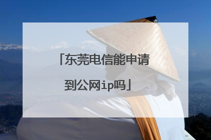 东莞电信能申请到公网ip吗